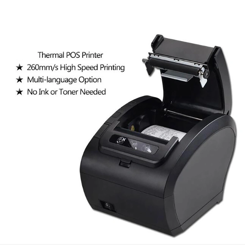 3 Inch Desktop POS Receipt Printer with Auto Cutter