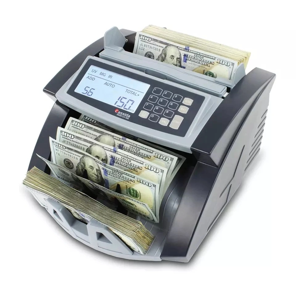 Top Loading Dual Cis Money Detector Mix Value Bill Counter Cash Money Counting Machine