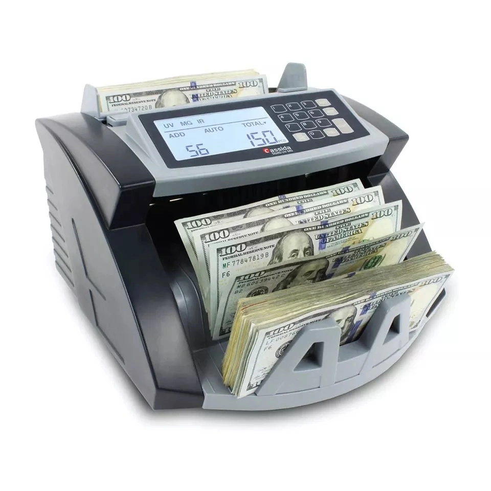 Top Loading Dual Cis Money Detector Mix Value Bill Counter Cash Money Counting Machine